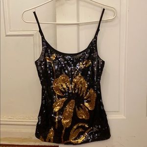 SEQUIN BLACK & GOLD TOP ✨✨✨🖤 NWT